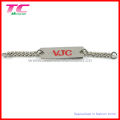 Garment Metal Name Plate with Metal Chain